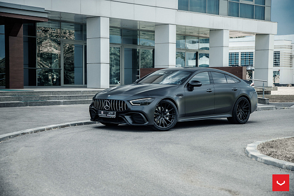 Фото дисков Vossen HF-4T Черный глянец на Mercedes-Benz AMG GT I