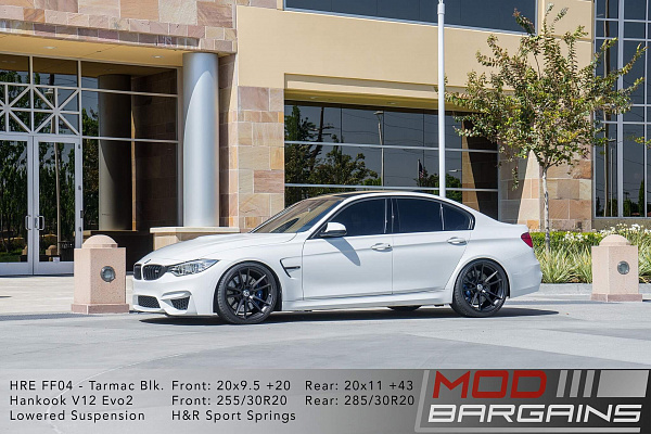 Фото дисков HRE FF04 Черный сатин на BMW 3/M3 (F3x/F80)