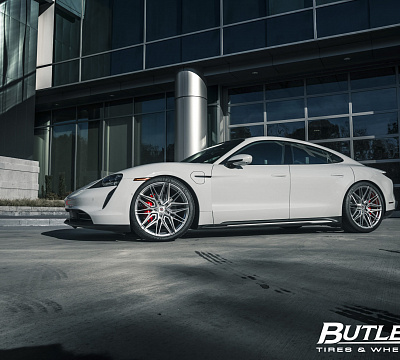 Фото дисков Vossen EVO-5R на Porsche Taycan I