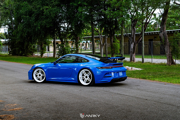 Фото дисков Anrky AN27 Белый глянец на Porsche 911 VIII