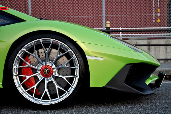 Фото дисков Anrky AN10 Полированный лак на Lamborghini Aventador