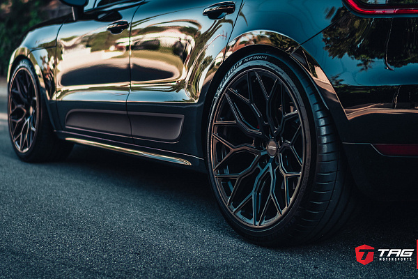 Фото дисков Vossen HF-2 Черный сатин на Porsche Macan I