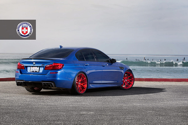 Фото дисков HRE P101 Красный глянец на BMW 5/M5 (F10)