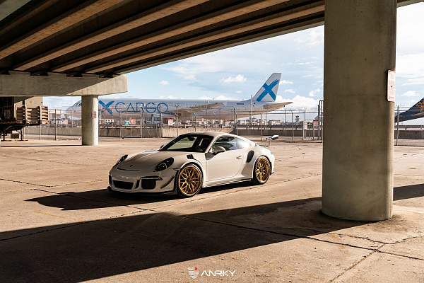 Фото дисков Anrky RS1 Сатиновое золото на Porsche 911 VII