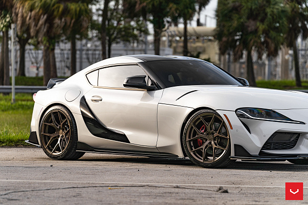 Фото дисков Vossen HF-5 Сатиновая бронза на Toyota Supra A90
