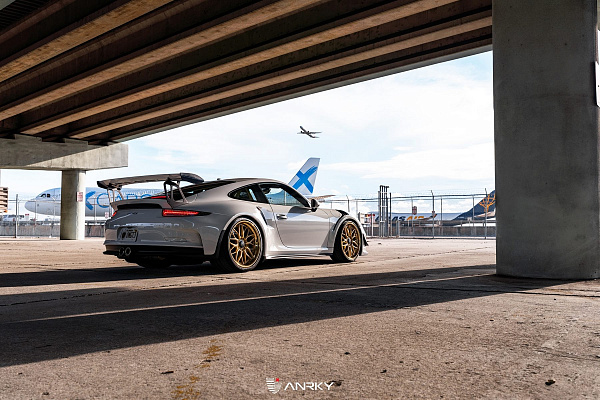 Фото дисков Anrky RS1 Сатиновое золото на Porsche 911 VII