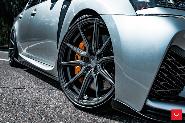 Фото дисков Vossen HF-3 Сатиновый графит на Lexus GS IV