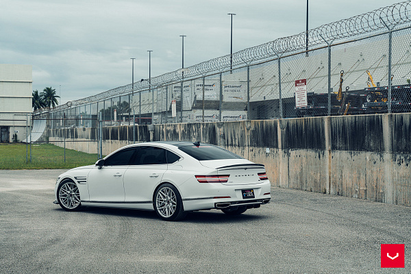 Фото дисков Vossen HF-7 Серебро на Genesis G80 II