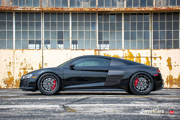 Фото дисков Vossen M-X4T (3-Piece) Глянцевый темный лак на Audi R8 (4S)