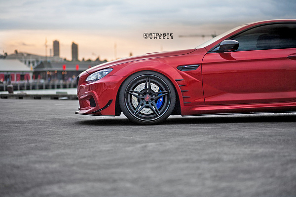 Фото дисков Strasse Wheels SV2 Deep Concave FS Черный сатин на BMW 6/M6 (F06/F13/F12)