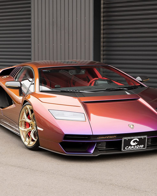 Фото дисков S2-X0 Глянцевое золото на Lamborghini Countach