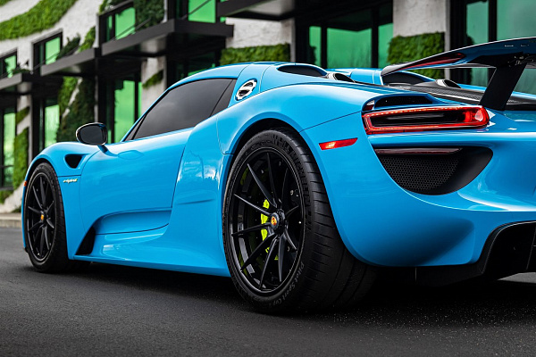 Фото дисков Anrky AN38 Черный сатин на Porsche 918 Spyder