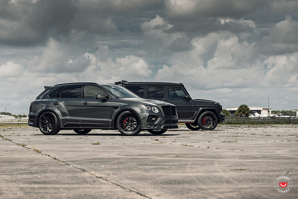 Фото дисков Vossen EVO-5 Черный сатин на Bentley Bentayga