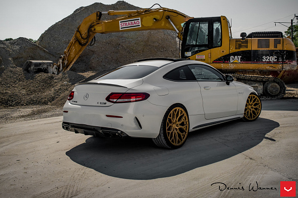 Фото дисков Vossen HF-2 Сатиновое темное золото на Mercedes-Benz C-Class (W205)