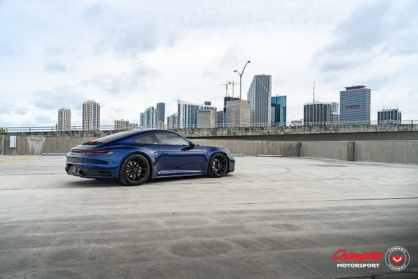 Фото дисков Vossen RS92 Черный сатин на Porsche 911 VIII