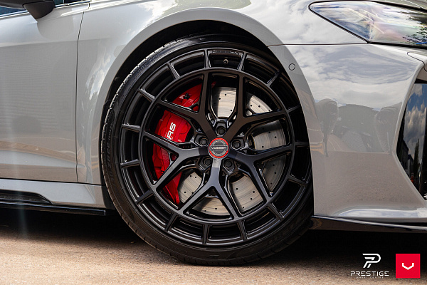 Фото дисков Vossen HFX-1 (5-Lug) Черный глянец на Audi A/RS 7 (4K)