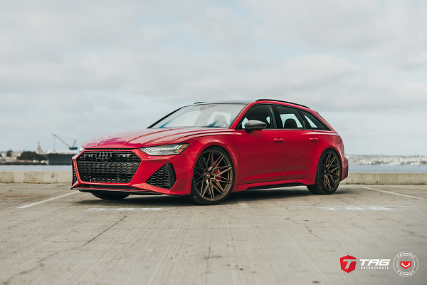 Фото дисков Vossen EVO-5R Сатиновая бронза на Audi A/RS 6 (C8)