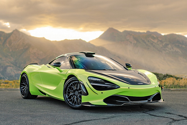 Фото дисков Strasse Wheels SV10M Deep Concave FS Черный сатин на McLaren 720S