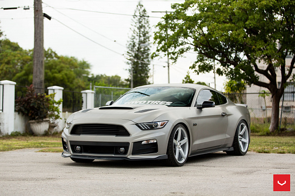 Фото дисков Vossen CV3 Серебро на Ford Mustang VI