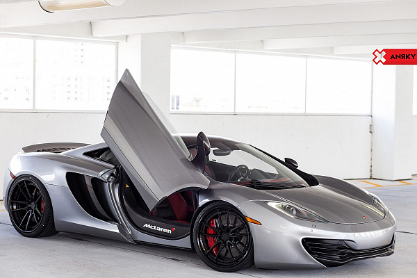 Фото дисков Anrky AN34 Черный сатин на McLaren 12C