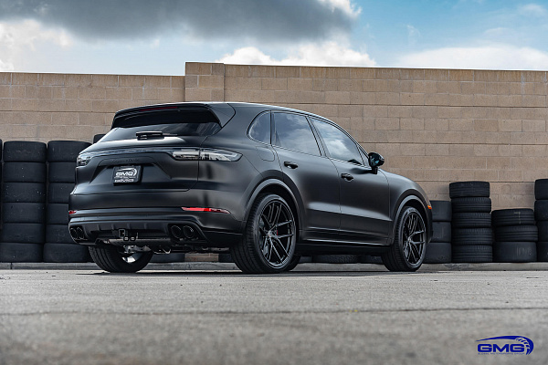 Фото дисков HRE P101SC Черный сатин на Porsche Cayenne III