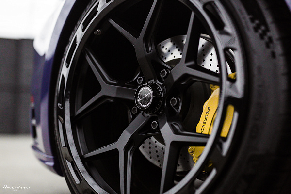Фото дисков Brixton Forged PF7 Aerotech Черный сатин на Porsche 911 VIII