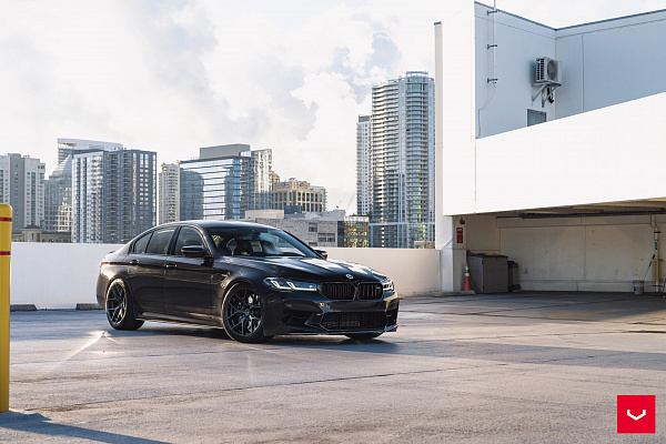 Фото дисков Vossen HF-5 Черный сатин на BMW 5/M5 (G30/F90)
