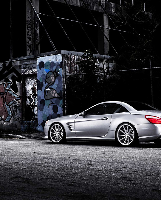 Фото дисков CVT Серебро на Mercedes-Benz SL (R230)