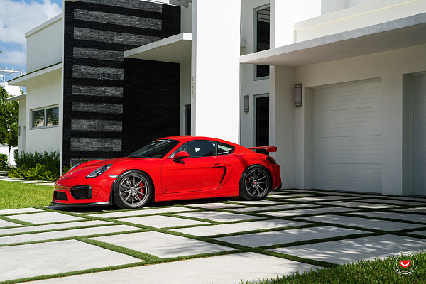 Фото дисков Vossen ML-X2 Сатиновый темный лак на Porsche Cayman II