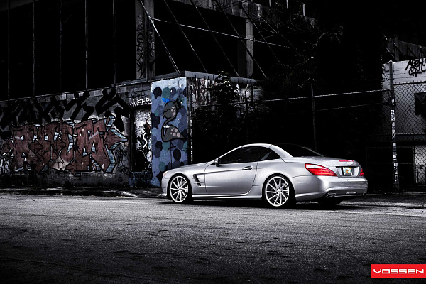 Фото дисков Vossen CVT Серебро на Mercedes-Benz SL (R230)