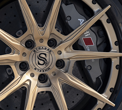 Фото дисков Strasse Wheels SV10 Track на Audi R8 (4S)