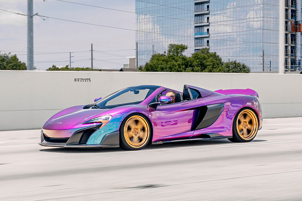Фото дисков Strasse Wheels SV5 Deep Concave Duoblock Глянцевая бронза на McLaren 650S