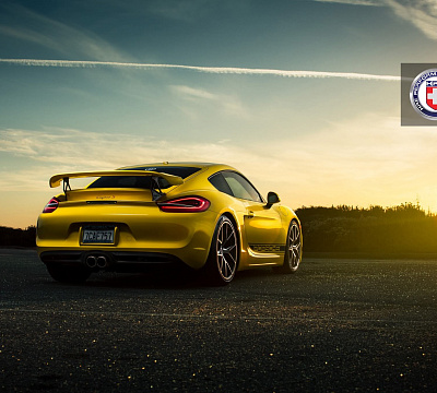 Фото дисков HRE P101 на Porsche Cayman II