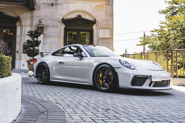 Фото дисков Brixton Forged PF7 Черный глянец на Porsche 911 VII