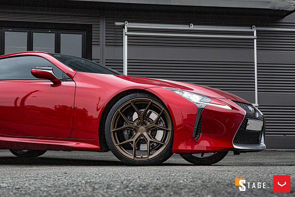 Фото дисков Vossen HF-5 Сатиновая бронза на Lexus LC 500