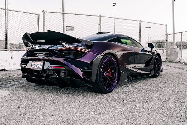 Фото дисков Brixton Forged CM6-RS Черный сатин на McLaren 720S