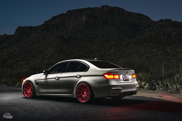 Фото дисков HRE 301M Красный сатин на BMW 3/M3 (F3x/F80)