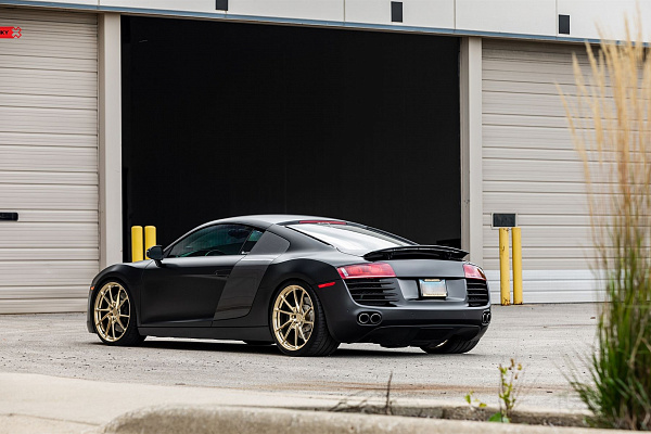 Фото дисков Anrky AN13 Глянцевое золото на Audi R8 (Typ 42)