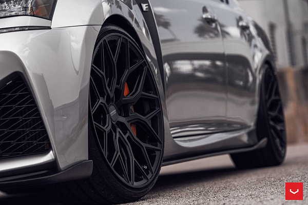 Фото дисков Vossen HF-2 Черный сатин на Lexus GS IV