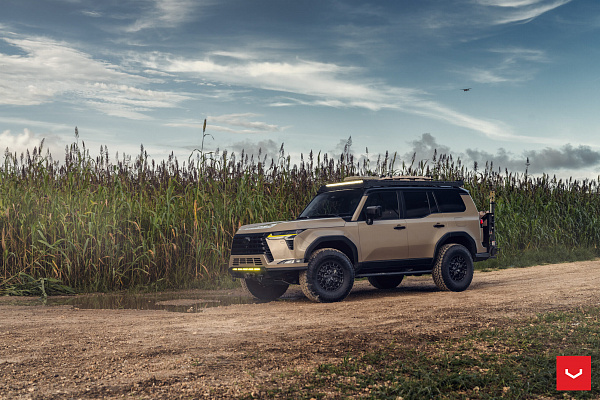 Фото дисков Vossen HFX-1 (6-Lug) Черный глянец на Lexus GX III