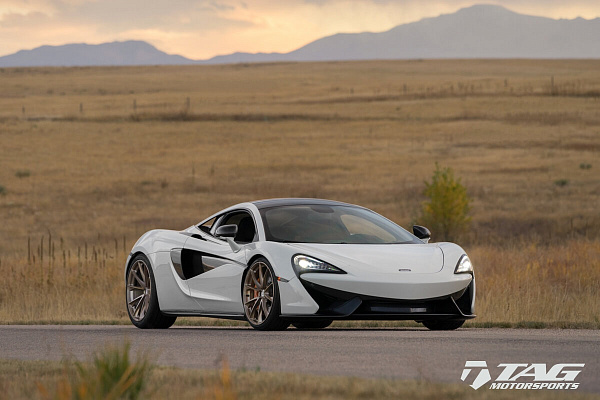 Фото дисков HRE P204 Глянцевое темное золото на McLaren 570S