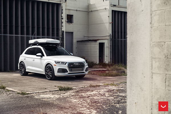 Фото дисков Vossen HF-2 Сатиновый графит на Audi Q5 (FY)