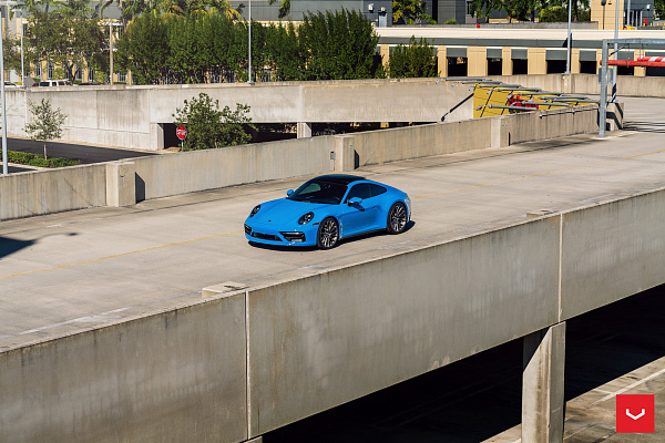 Фото дисков Vossen HF-4T Сатиновый графит на Porsche 911 VIII