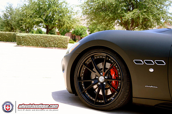 Фото дисков HRE S104 Черный сатин на Maserati GranTurismo I