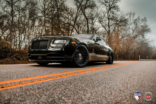 Фото дисков Vossen S17-13 Черный сатин на Rolls-Royce Wraith