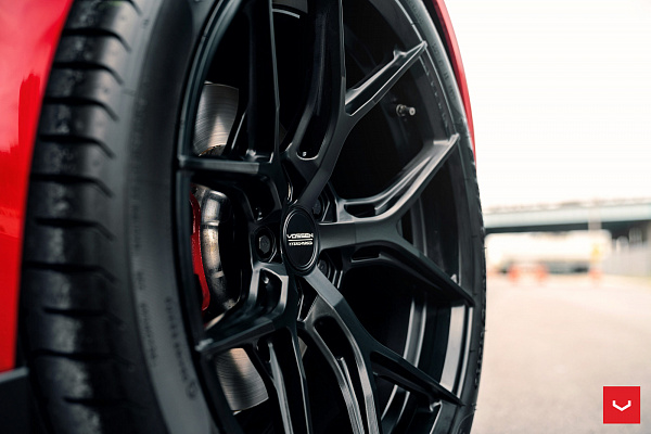 Фото дисков Vossen HF-5 Черный сатин на Toyota Supra A90