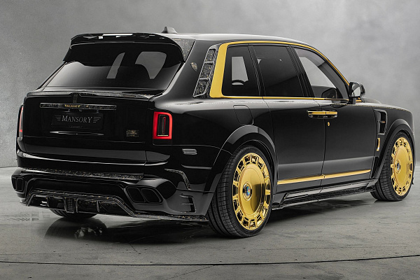 Фото дисков Mansory FD.15 Глянцевое золото на Rolls-Royce Cullinan