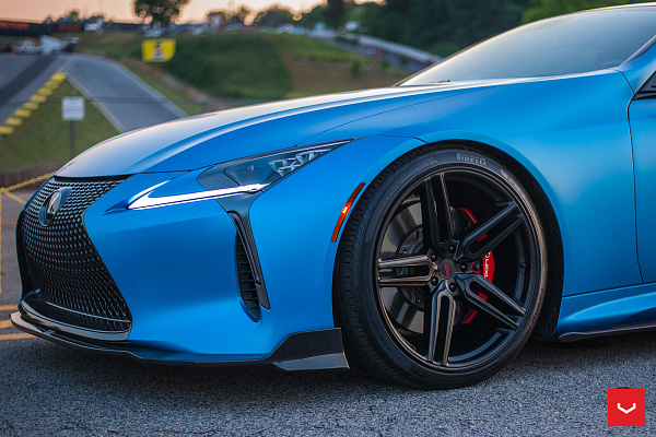 Фото дисков Vossen HF-1 Черный сатин на Lexus LC 500