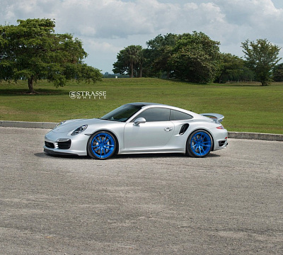 Фото дисков Strasse Wheels SV1 Deep Concave Monoblock на Porsche 911 VII