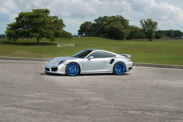 Фото дисков Strasse Wheels SV1 Deep Concave Monoblock Другой цвет на Porsche 911 VII